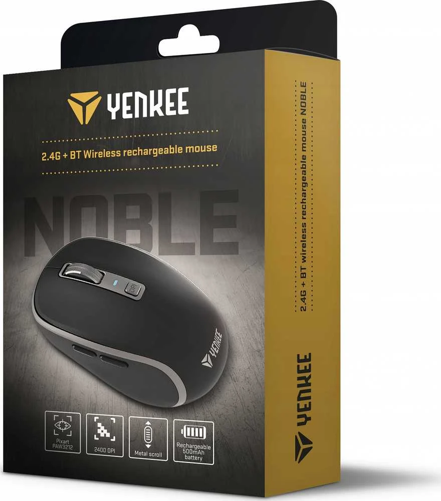 Belaidė pelė Yenkee Noble BK YMS 2085BK