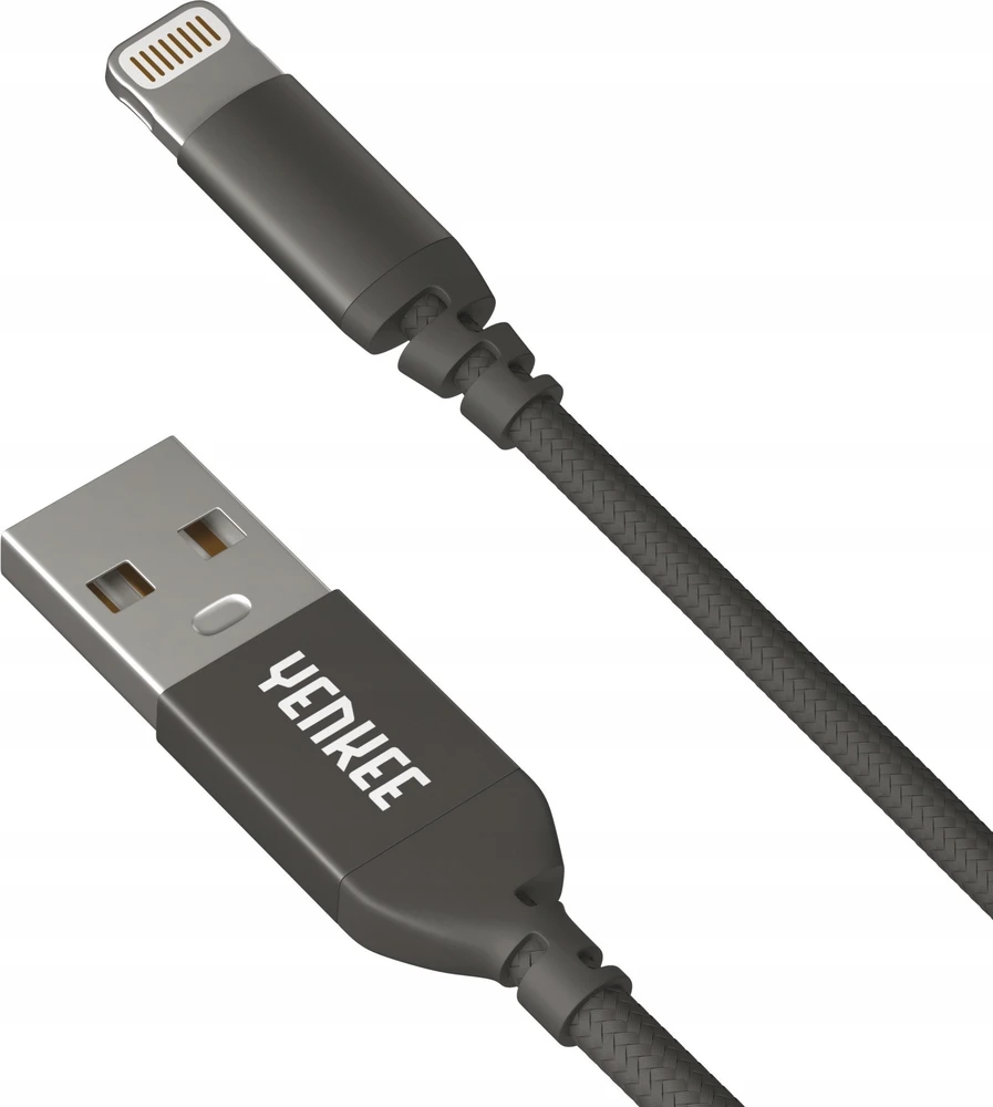 „Yenkee USB-A“ – „Lightning“ USB laidas, 1 m juodas (30015967)