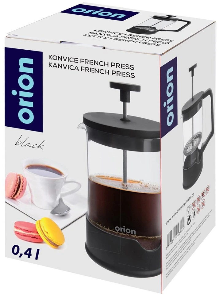 Yermos Orion Prancūziškas presas Kavos virimo aparatas 400 ml Juodas