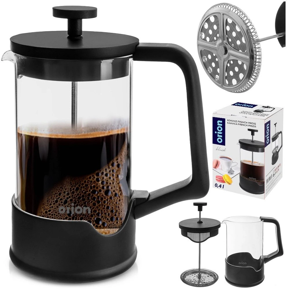 Yermos Orion Prancūziškas presas Kavos virimo aparatas 400 ml Juodas