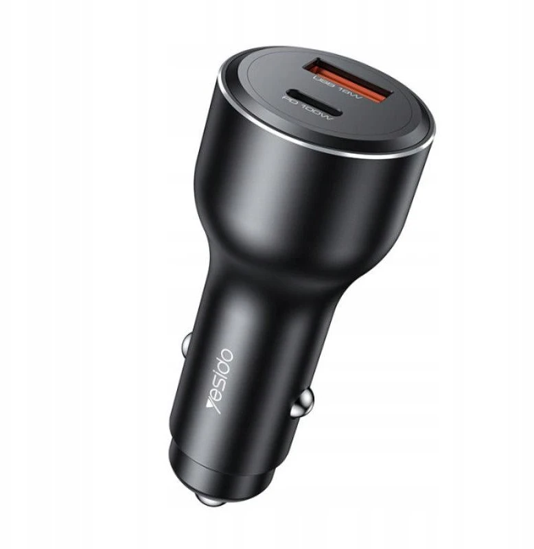 Automatinis įkrovimas Yesido Y65 100W + QC 18W USB + C tipo