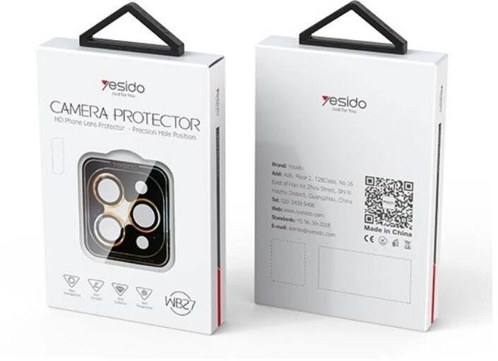 Yesido Lens Protector WB27 for iPhone 13 / 13 Mini, Sidabrinis / Sidabrinis
