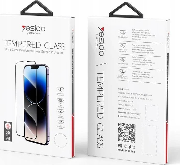 „Yesido“ 5D stiklas „iPhone 12 Pro Max TG01“