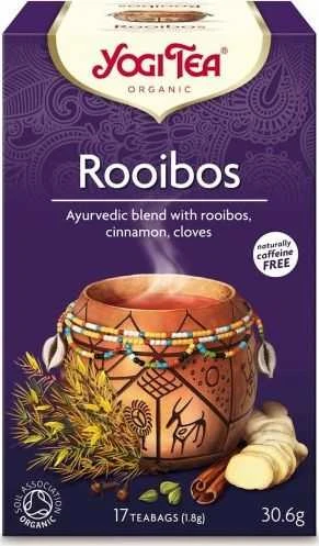 Ajurvedinė arbata Rooibos, Yogi Tea, 17 pakelių