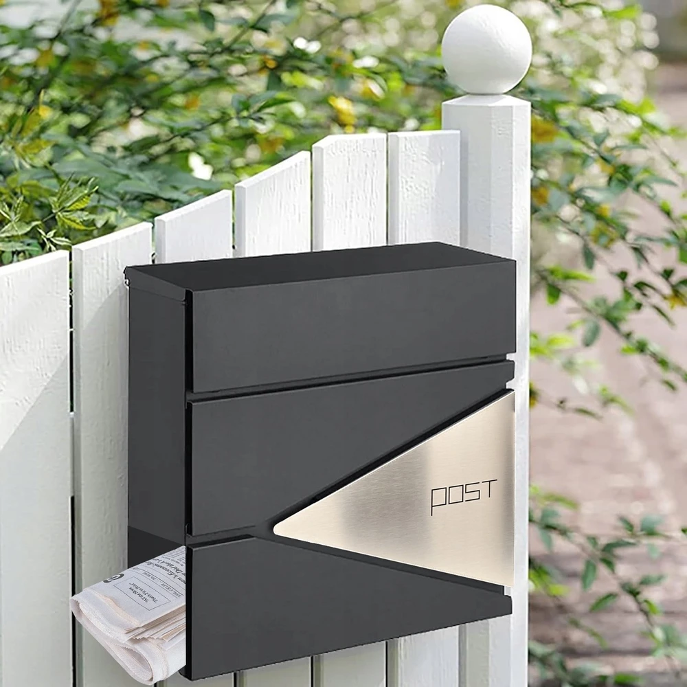 YokaHome M44C PAŠTO DĖŽUTĖ LAIŠKAMS LAIKRAŠČIAMS ANTRACITO- PLIENAS
