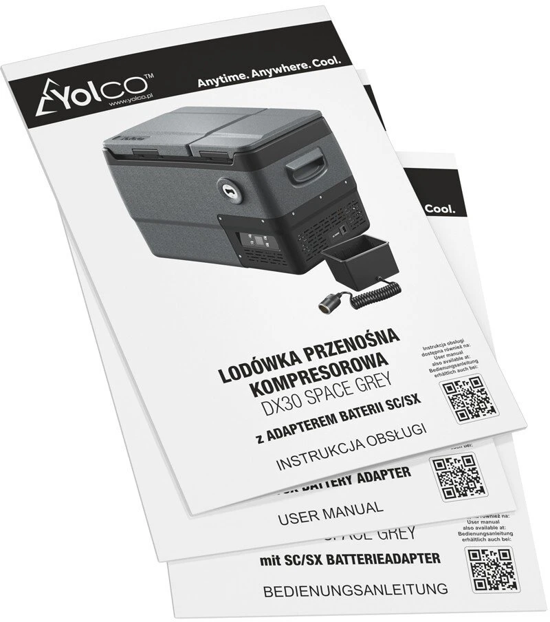 Yolco DX30 kelioninis šaldytuvas Space Gray 30 l