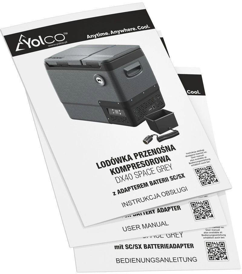 Yolco DX40 Kosminė pilka turistinis šaldytuvas 39 l