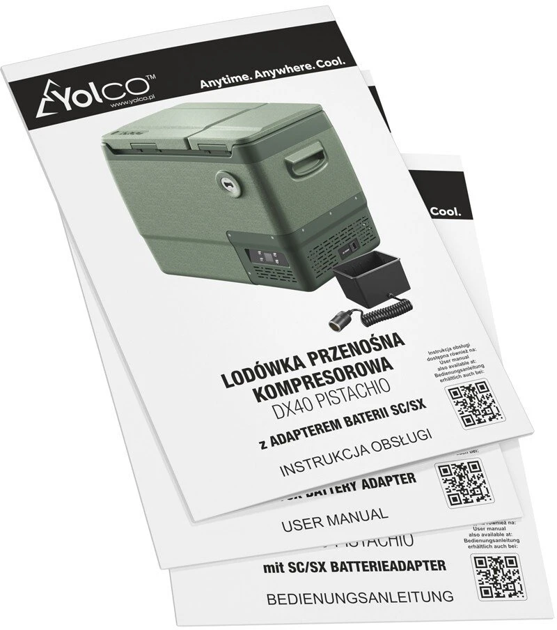 Yolco DX40 Pistachio turistinis šaldytuvas 39 l