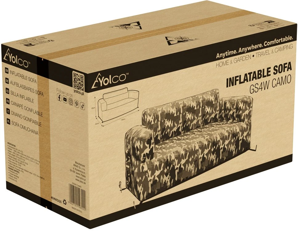 Yolco Sofa pripučiama GS4W Camo