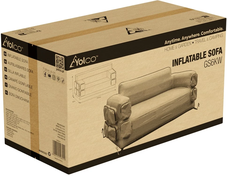 Yolco Sofa pripučiama GS6KW