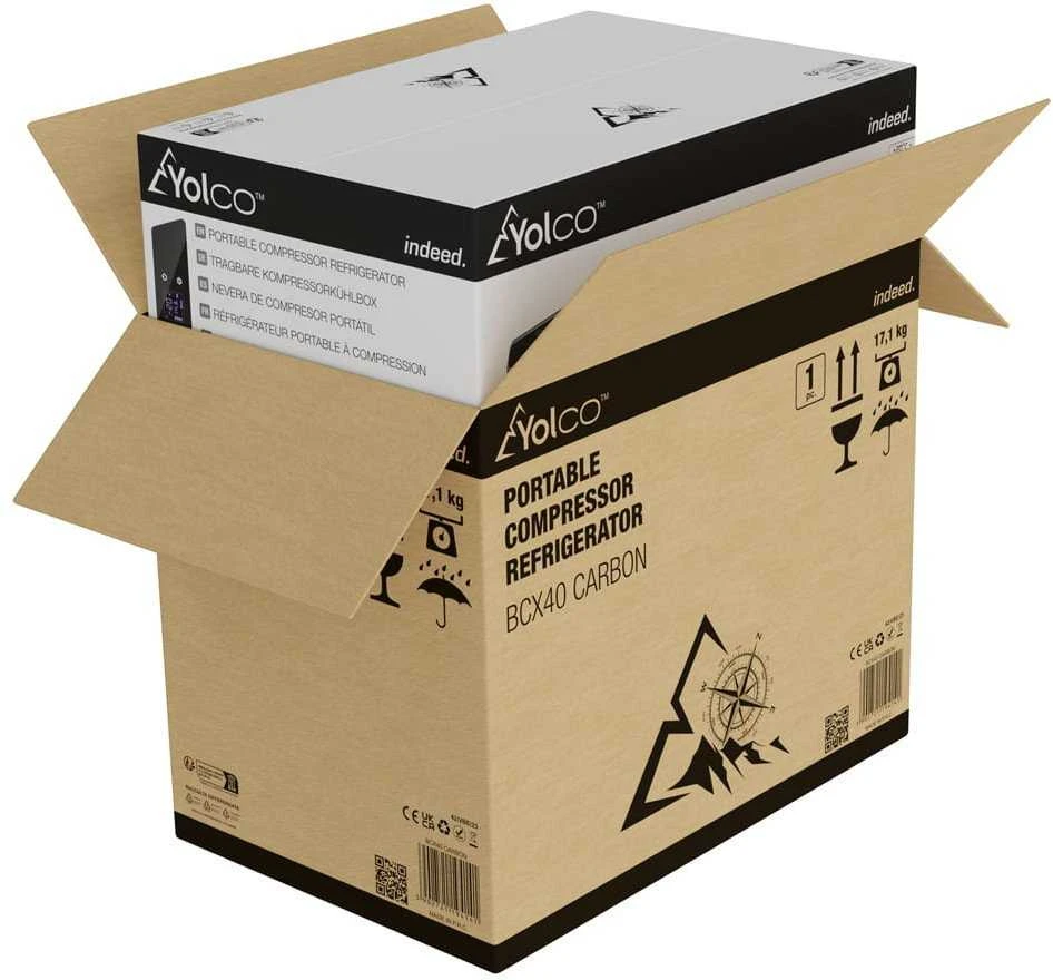 Yolco BCX 40 transportavimo pakuotė