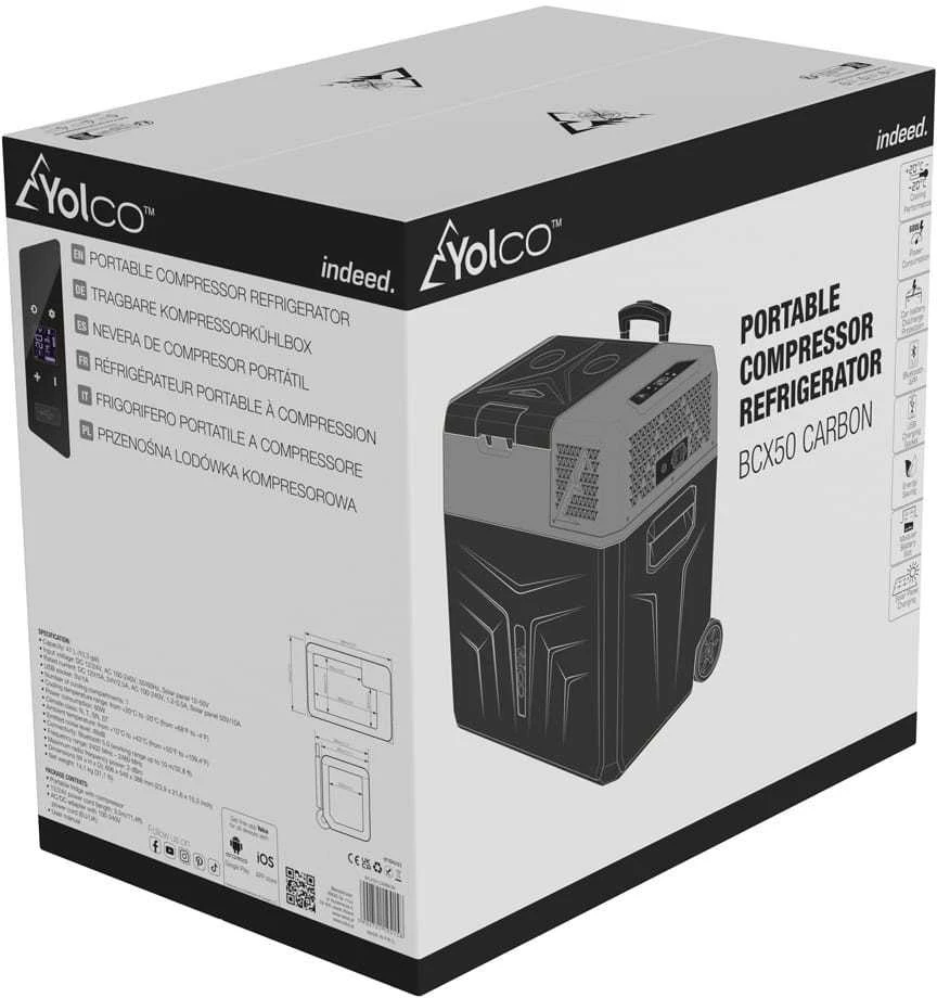 Turistinis šaldytuvas Yolco BCX50 Carbon 47 l