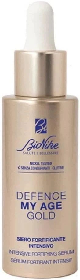 BioNike Defence My Age Gold Hydrating & maitininantis Day & Night Serum For Face, 30 ml