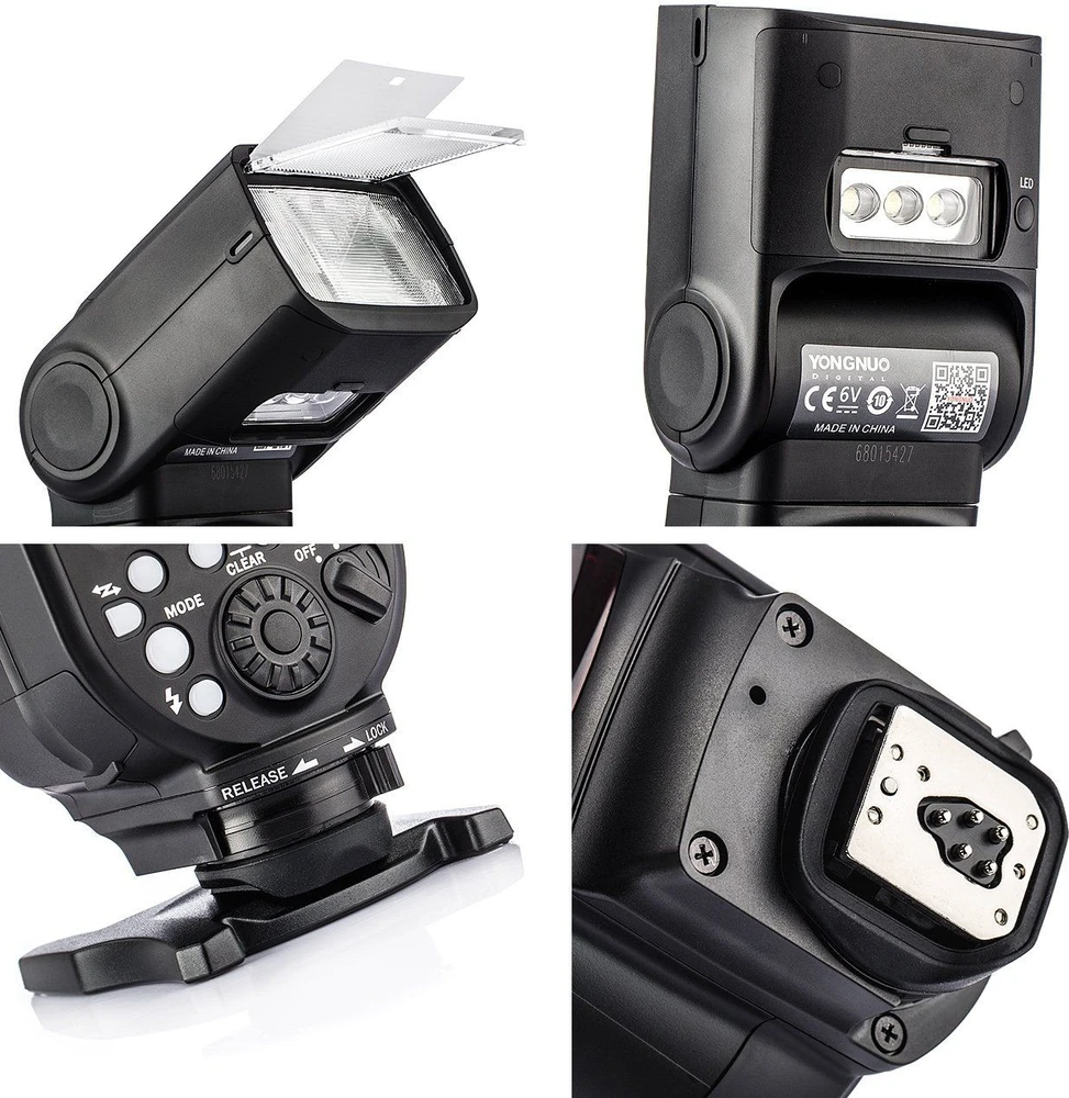 Yongnuo blykstė YonGnuo YN-968EX-RT II LCD HSS lempa, skirta Canon ETTL