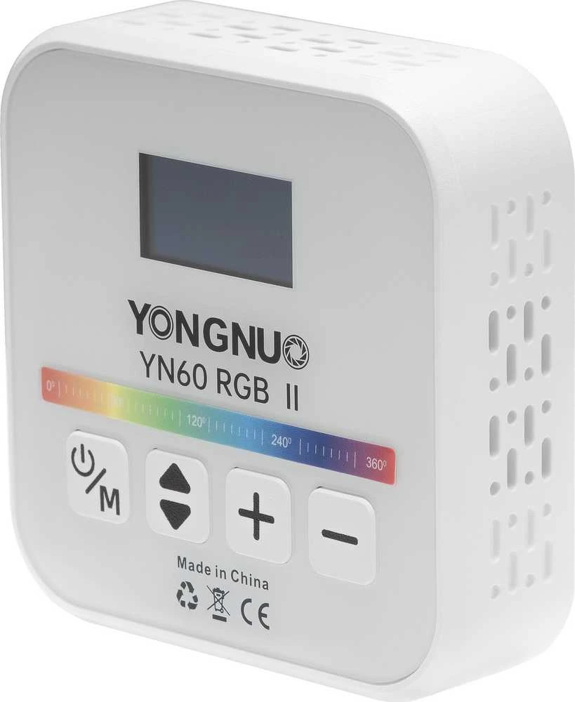 Lubinis šviestuvas LED Šviestuvas Yongnuo YN60 RGB II WB (2500 K - 9900 K) (Baltas)