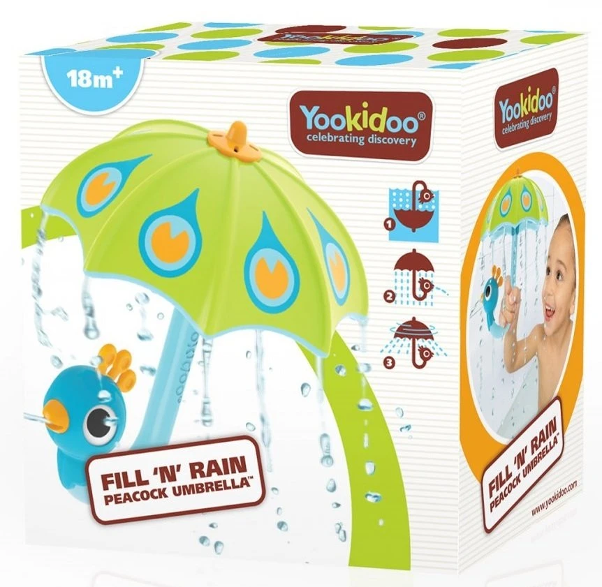 Yookidoo Peacock Umbrella - žalia - Uždara pakuotė