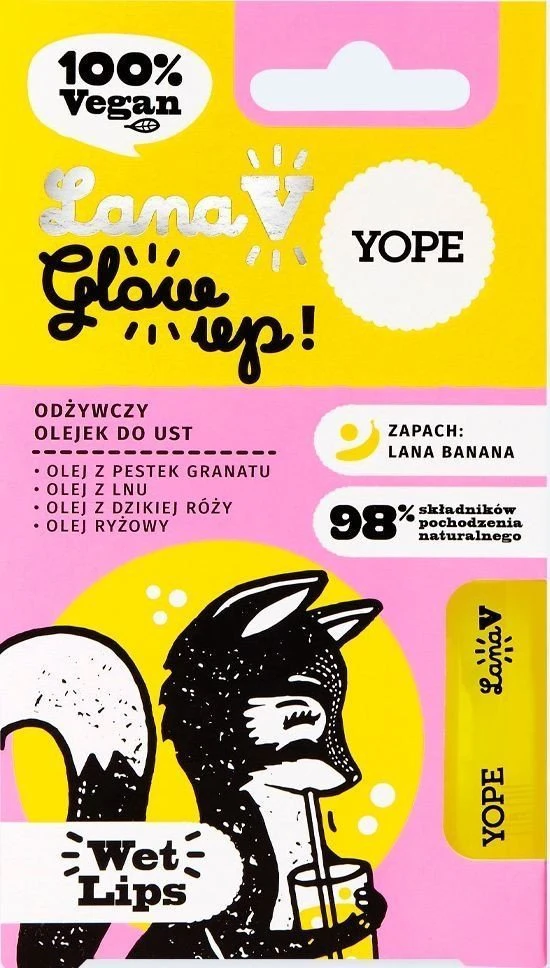Yope Lana V maitinamasis lūpų aliejus Glow Up! 10 ml