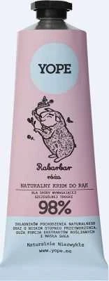Yope Natūralus rankų kremas rabarbarų ir rožių 50ml