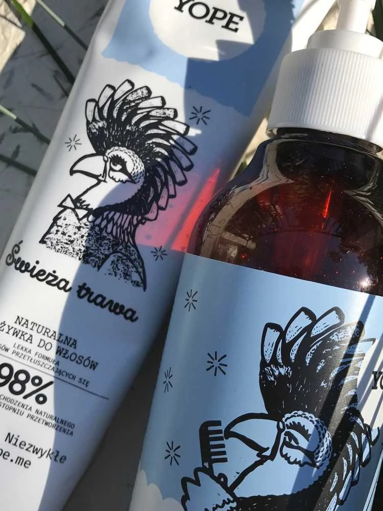 Natūralus kondicionierius pažeistiems plaukams Yope Swieza trawa 170 ml