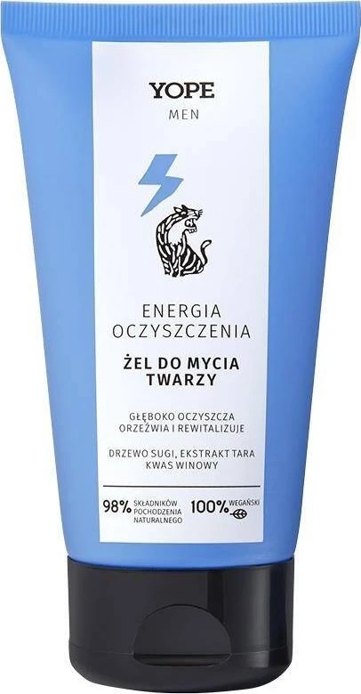 Yope Men Wood veido valymo gelis vyrams 150ml