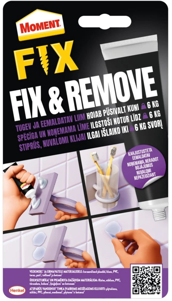 York GLUE MOMENT FIX&REMOVE klijai, 44 g