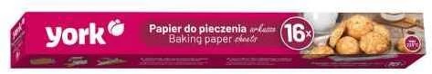 York Papier do pieczenia w arkuszach 16szt 42 cm/38 cm