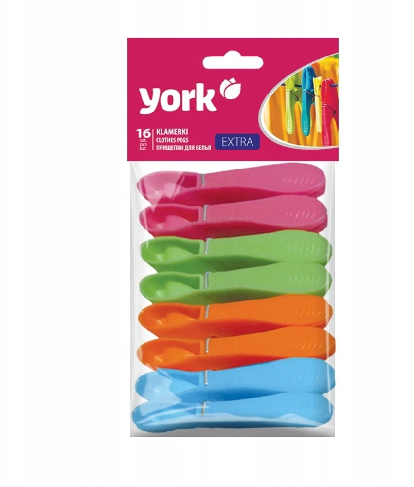 York Veļas knaģi plastmasas Extra 16gb (24)