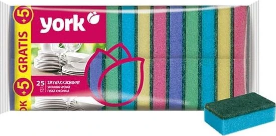 York virtuvės kempinėlė šveitimui 25 + 5 vnt YORK