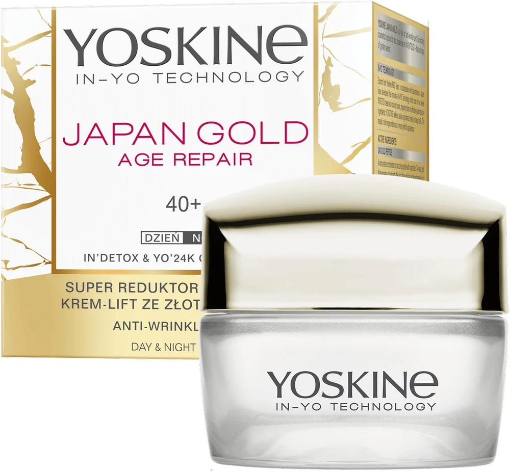 Yoskine Japan Gold 40+ Repairing Day & Night Kreminis Face veido kremas, 50 ml