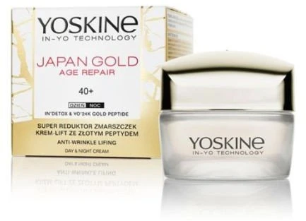 Yoskine Japan Gold 40+ Repairing Day & Night Kreminis Face veido kremas, 50 ml