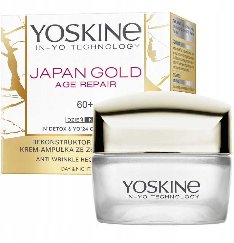 Yoskine Japan Gold 60+ Repairing Day & Night Kreminis Face veido kremas, 50 ml