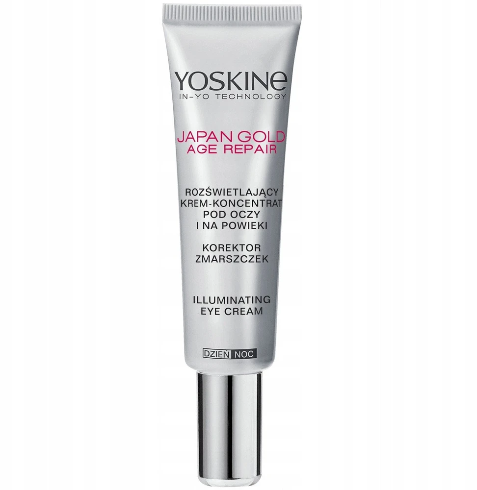 Yoskine Japan Gold Illuminating Day & Night Paakių kremas paakių kremas, 15 ml