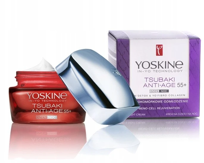 Yoskine Tsubaki 55+ Anti-Aging Day & Night Kreminis Face veido kremas, 50 ml