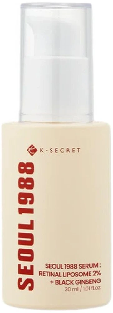 K-Secret Seoul 1988 Serum Retinal Liposome 2% + Juodas Ginseng veido serumas, 30 ml