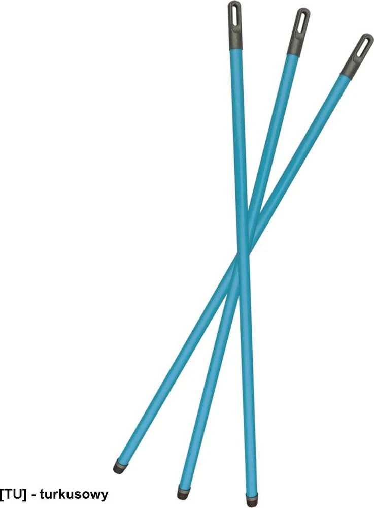 Plastikinis šluotos kotas York, mėlynas, 120 cm
