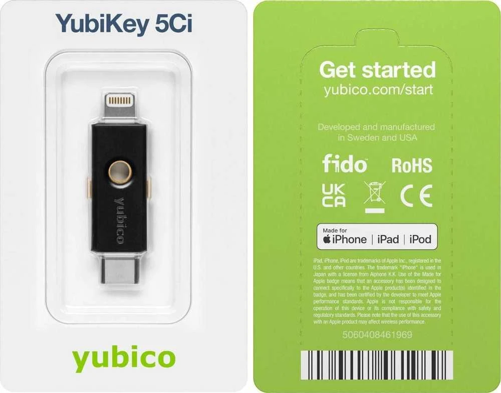 Yubico Saugos raktas - YubiKey 5Ci