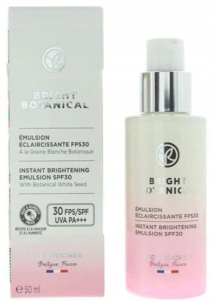 Yves Rocher , Bright Botanical, Instant Brightening, Emulsion, For Face, SPF30, 50 ml Unisex