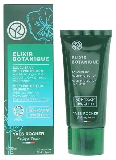 Yves Rocher Eliksyras Botanique High UV protection Kreminis For Face SPF50+, 30 ml