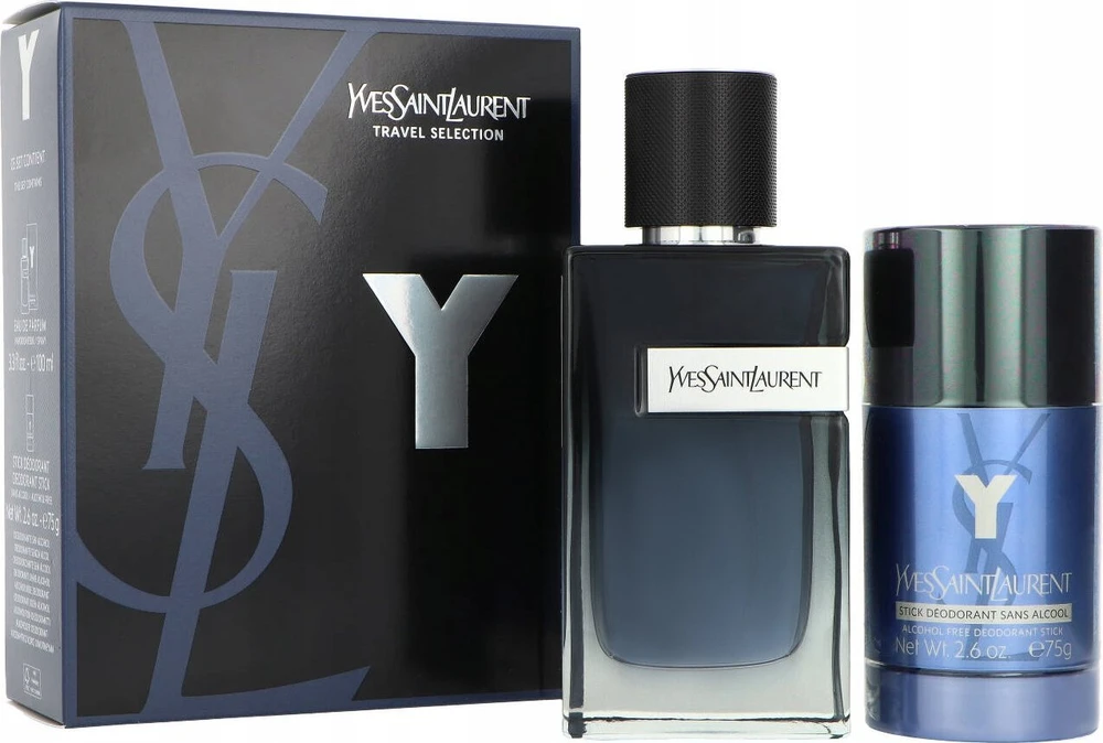 Set Yves Saint Laurent: Y Intense Eau De Parfum For Men, 100 ml + Y Anti-Perspirant Dezodorantas Stick For Men, 75 g