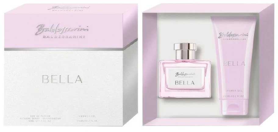 Set Baldessarini: Bella Eau De Parfum For Women, 50 ml + Bella Cleansing & Refreshing Dušo želė For All Skin Types, 200 ml