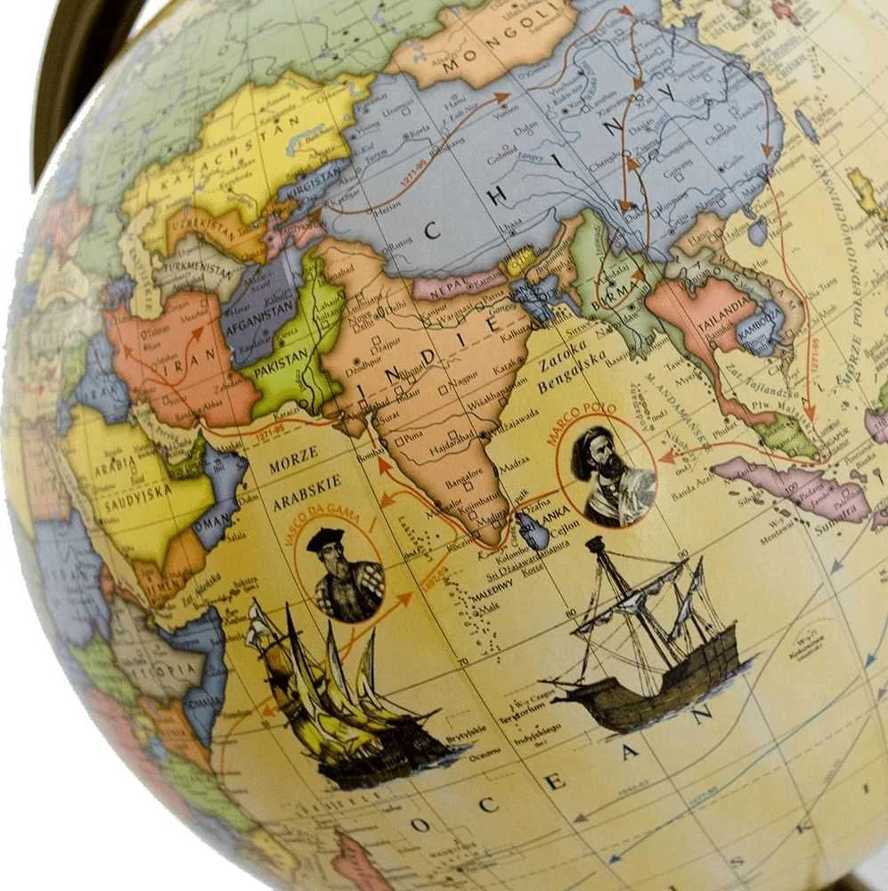 Zachem Globe 220 su tyrinėtojų maršrutais