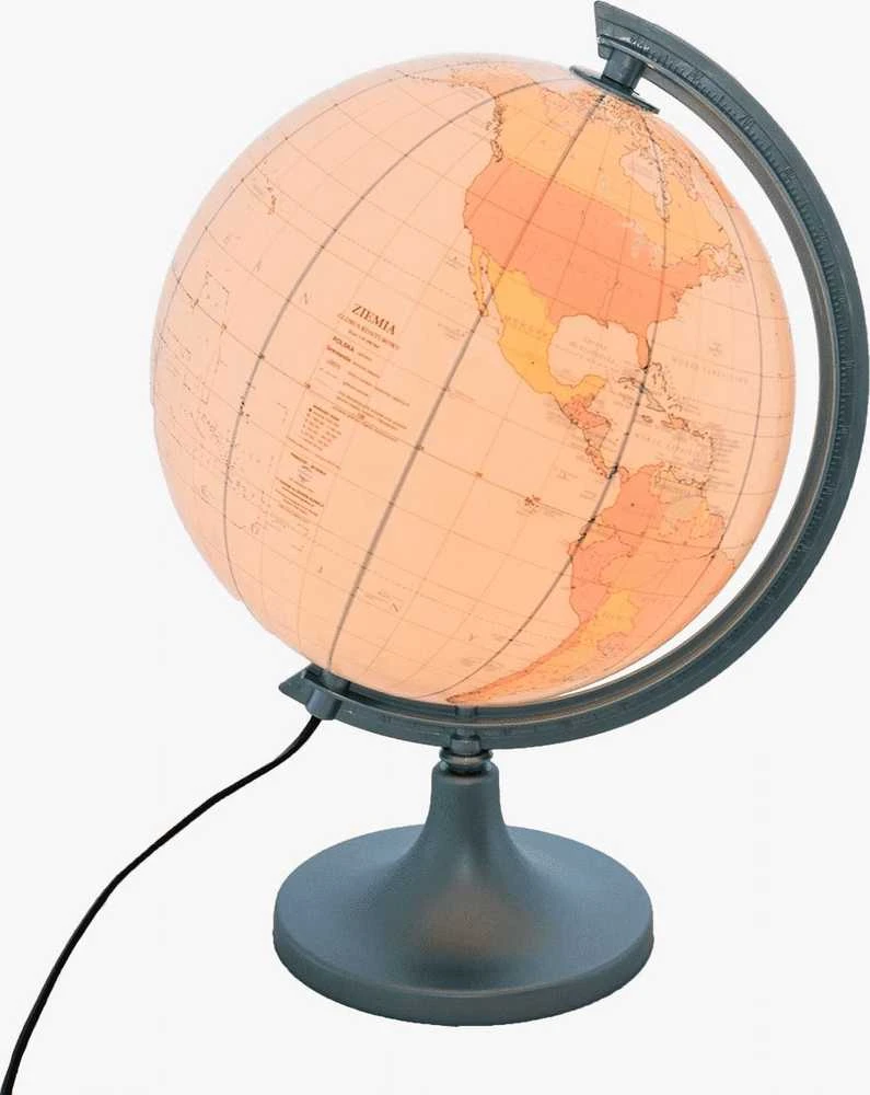 Zachem Globe 250 kontūras su paaiškinimu, apšviesta