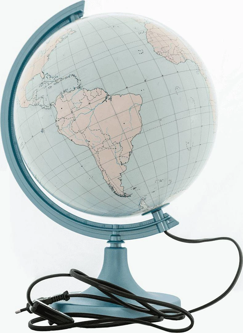 Zachem Globe 250 kontūras su paaiškinimu, apšviesta