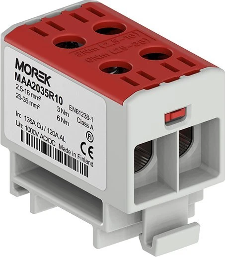 Morek OTL35-2 2XAL/CU 2.5-35MM2 AC/DC raudonas