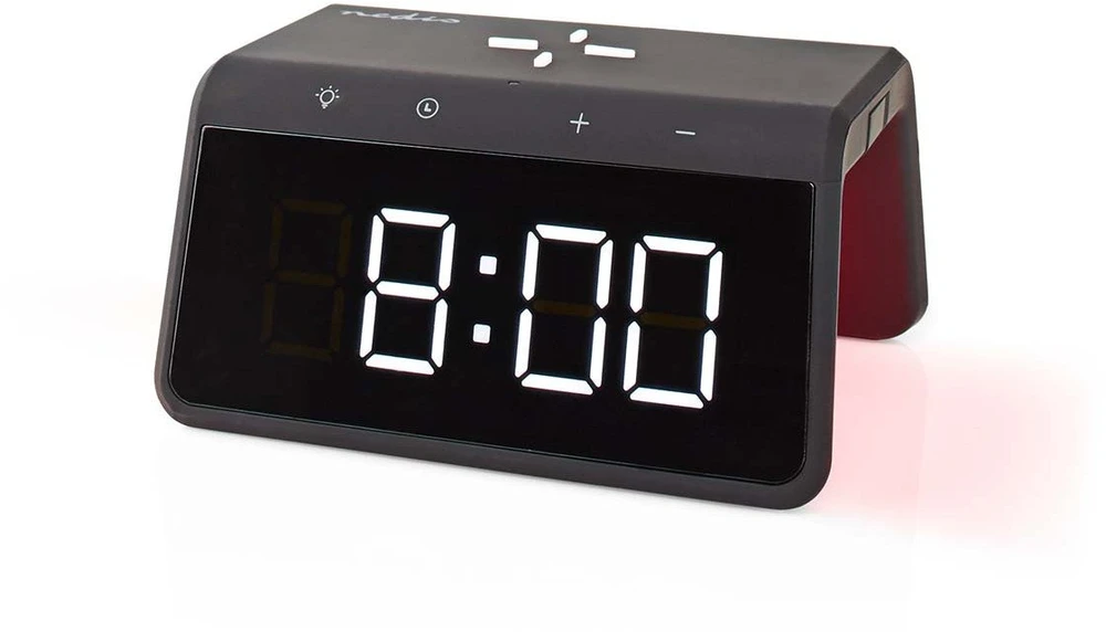 Radio Nedis Žadintuvas Nedis WCACQ30BK 5–15 W 2x alarm pašvietimas Juodas