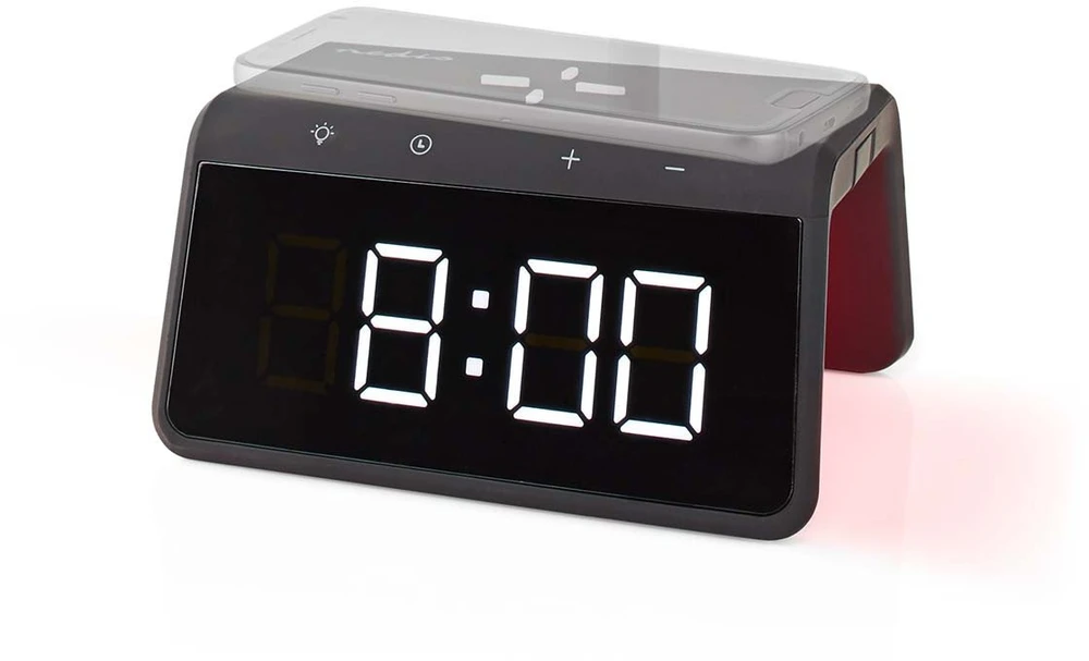 Radio Nedis Žadintuvas Nedis WCACQ30BK 5–15 W 2x alarm pašvietimas Juodas