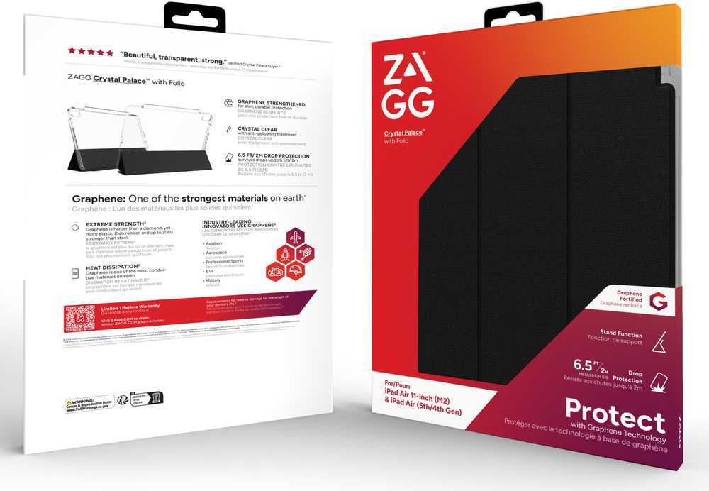 Carruzzo ZAGG Crystal Palace Folio 27,9 cm (11″) „Folio“ Permatomas