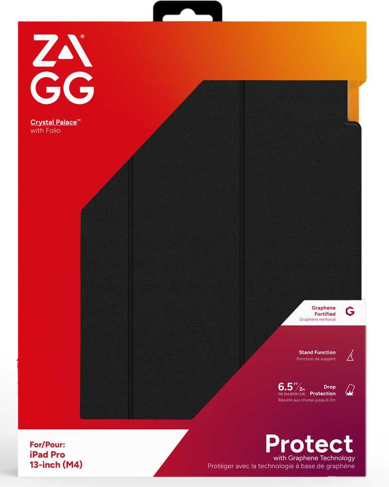 Stanley Dėklas na tablet Zagg International ZAGG Crystal Palace Folio - etui do iPad Pro 13'' M4 (clear)