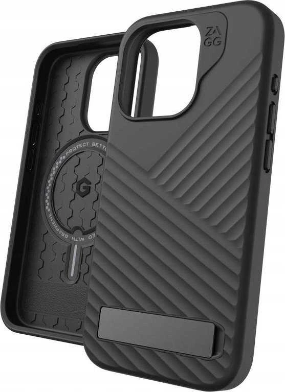 Dėklas ZAGG Denali Snap Kickstand skirtas Apple iPhone 15 Pro juodos spalvos