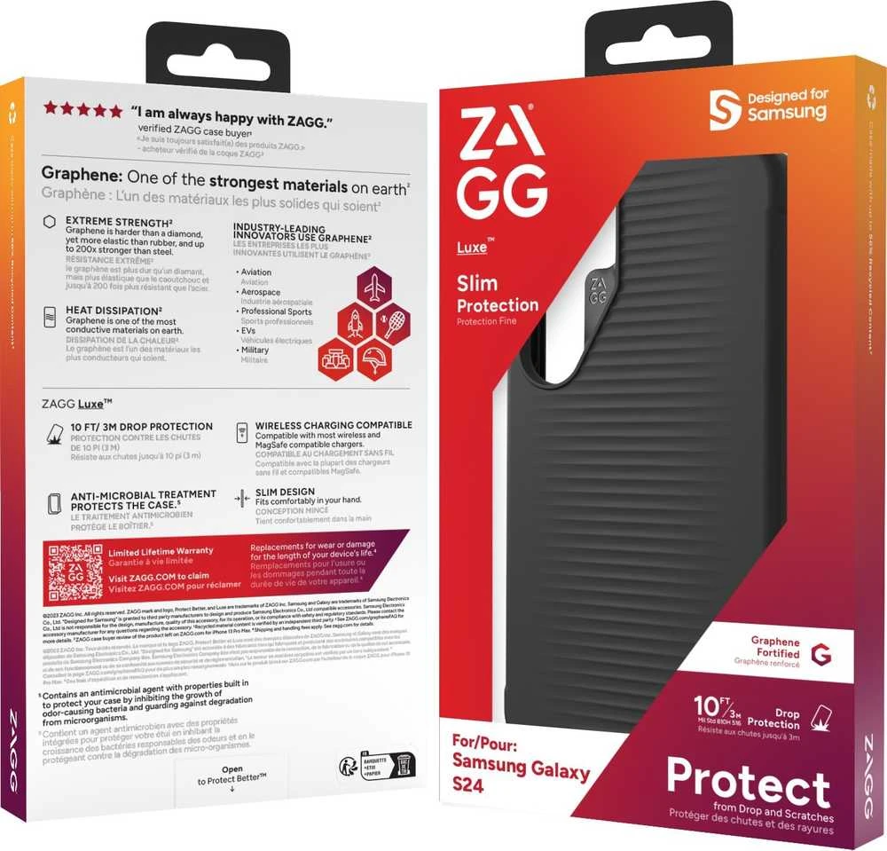 ZAGG Cases Luxe Samsung Galaxy S24 - dėklas telefonui juodos spalvos